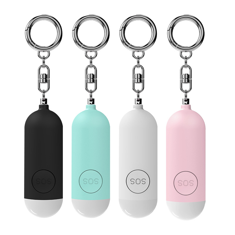 Personal Alarm Keychain - Kendini Savunma Alarmı LED Işık Şarj