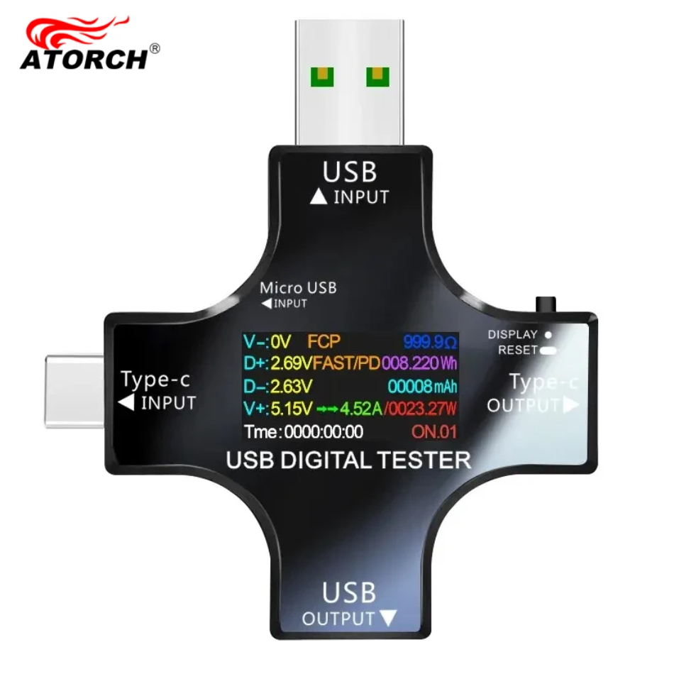 Co Detector Plug - USB Test Cihazı DC Tip-C PD