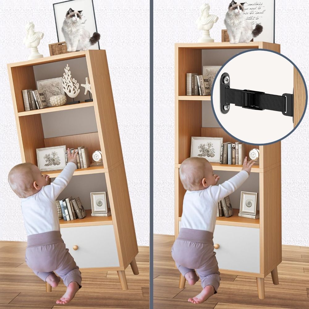Earthquake Anchor Strap - Depreme Dayanıklı Mobilya Dübelleri Çocuk Güvenliği
