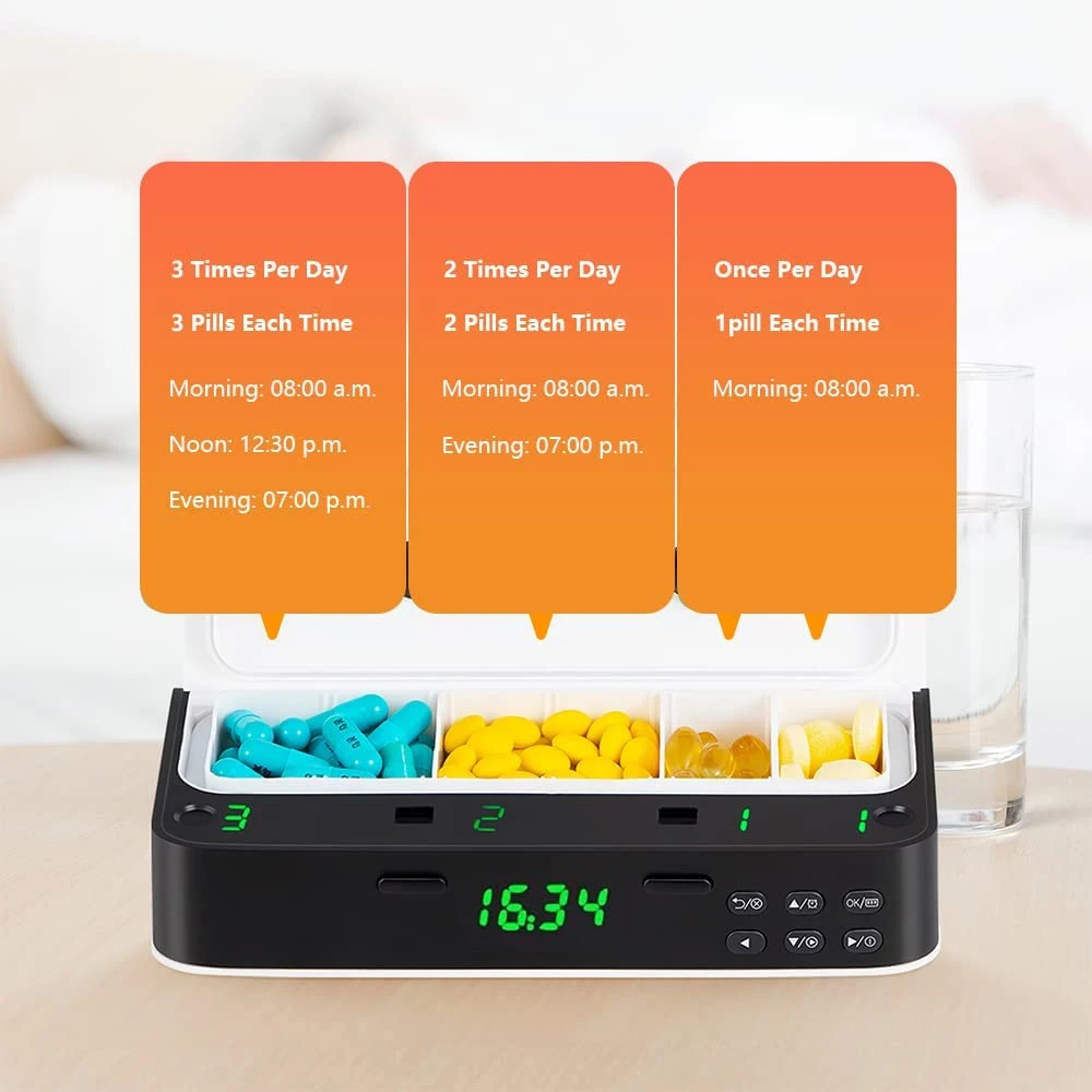 Alarmlı Hap Dağıtıcı Günlük İl - Medicine Cabinet Lock incelemesi ve fiyatı