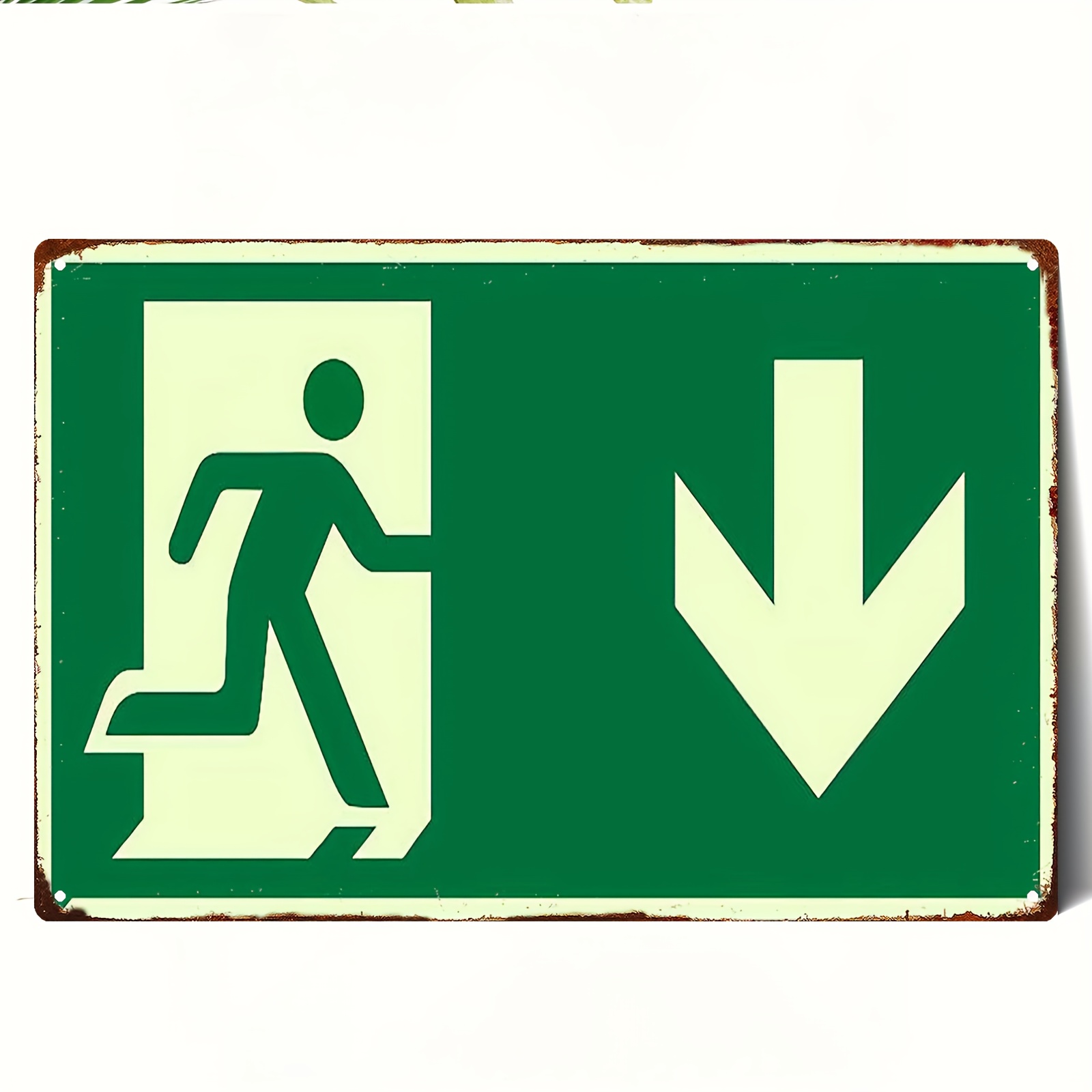 2D Vintage Metal Demir Tabela  - Emergency Exit Sign incelemesi ve fiyatı