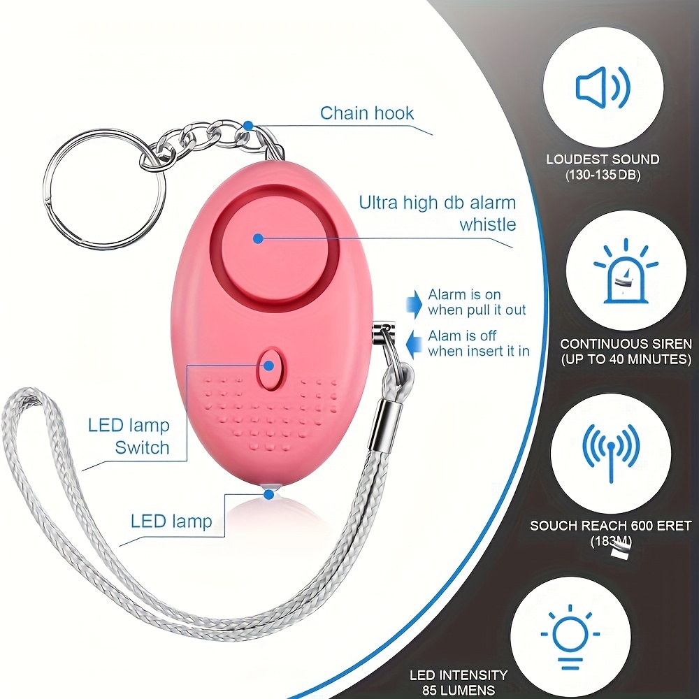 LED Işıklı 130dB Kişisel Güven - Personal Alarm Keychain incelemesi ve fiyatı