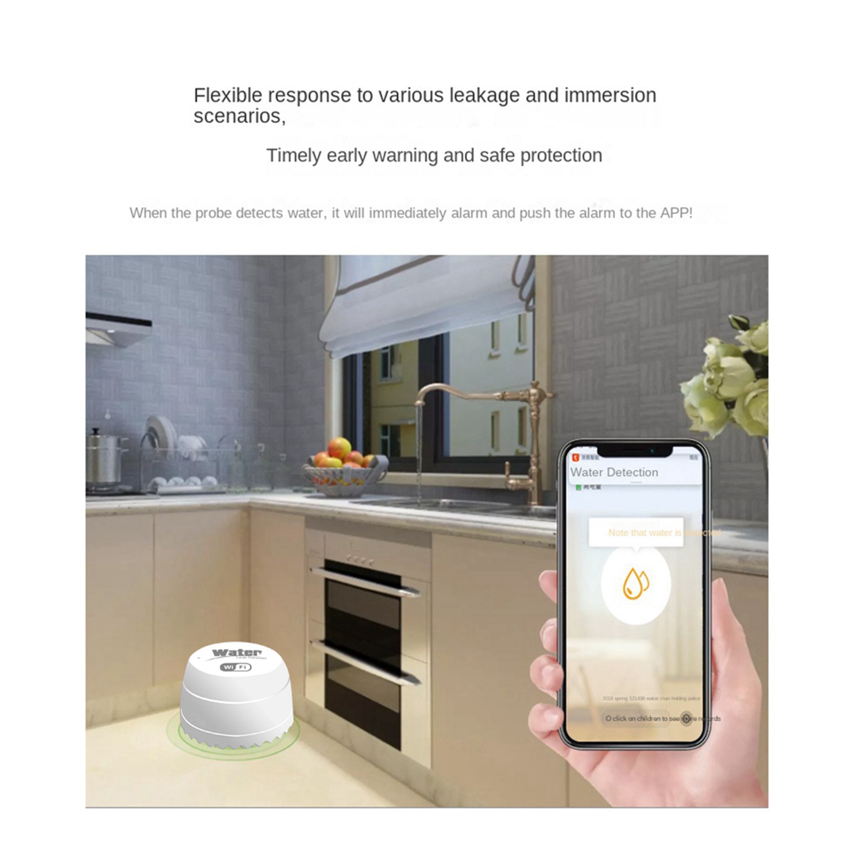 ABKW-3X Wifi Crow Akıllı Su De - Water Alarm Sensor incelemesi ve fiyatı