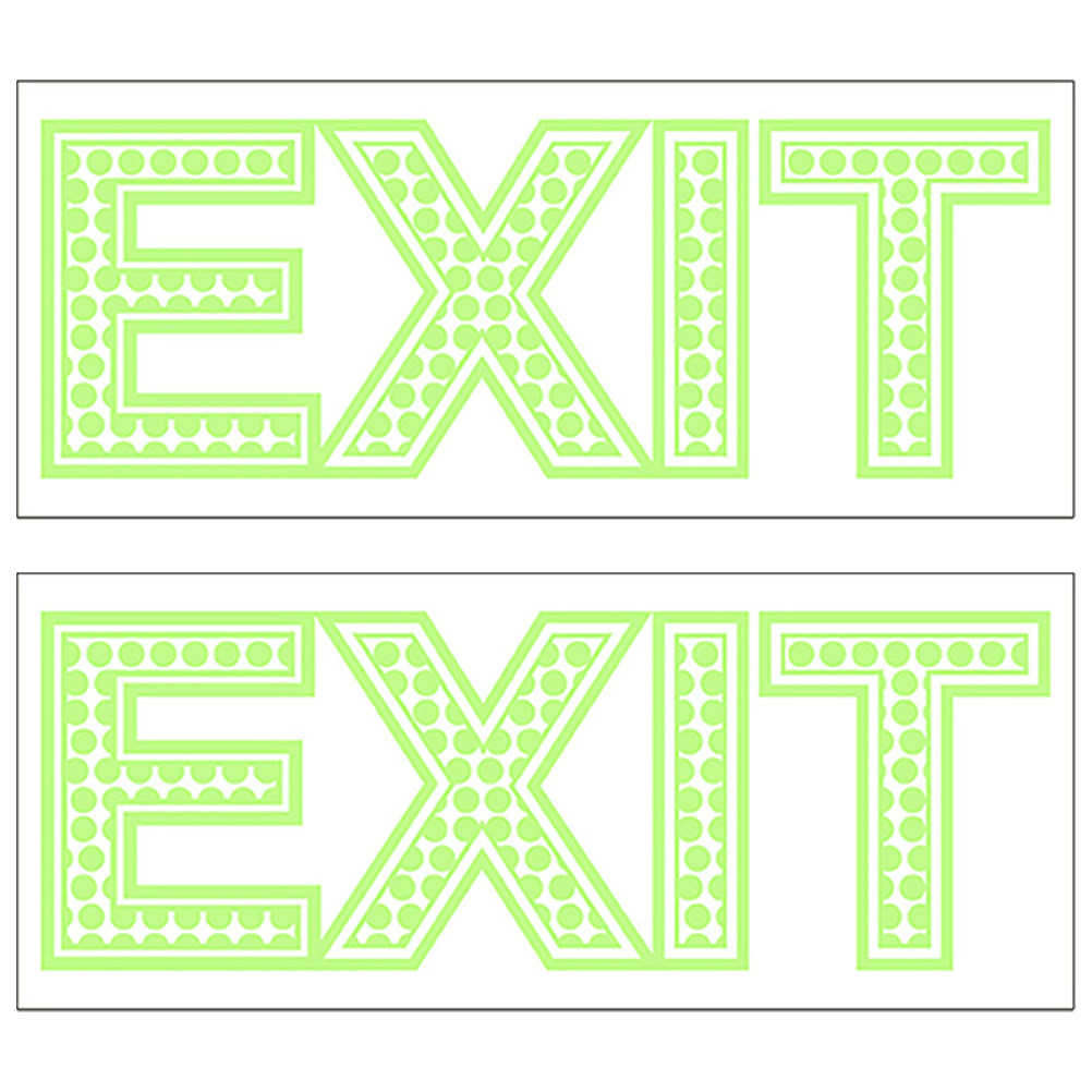 2 Adet Karanlıkta Parlayan Çık - Emergency Exit Sign incelemesi ve fiyatı