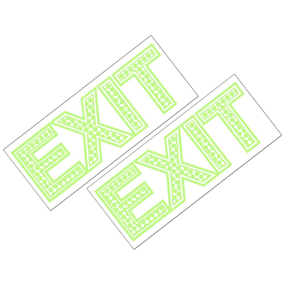 2 Adet Karanlıkta Parlayan Çık - Emergency Exit Sign incelemesi ve fiyatı