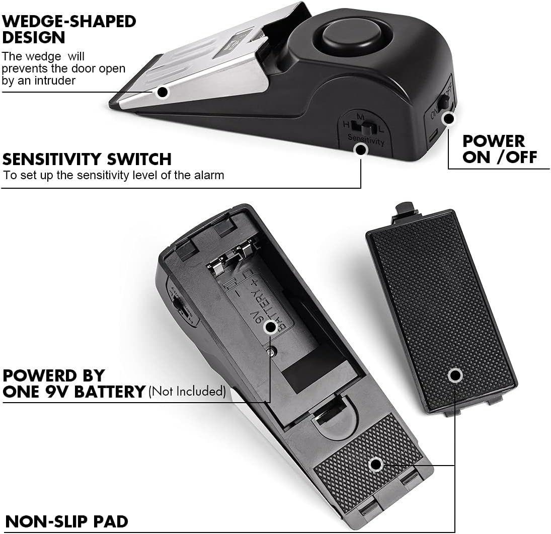 1/2 adet taşınabilir seyahat 1 - Door Stop Alarm incelemesi ve fiyatı